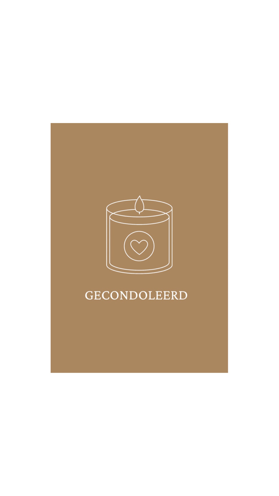 Kaart Gecondoleerd