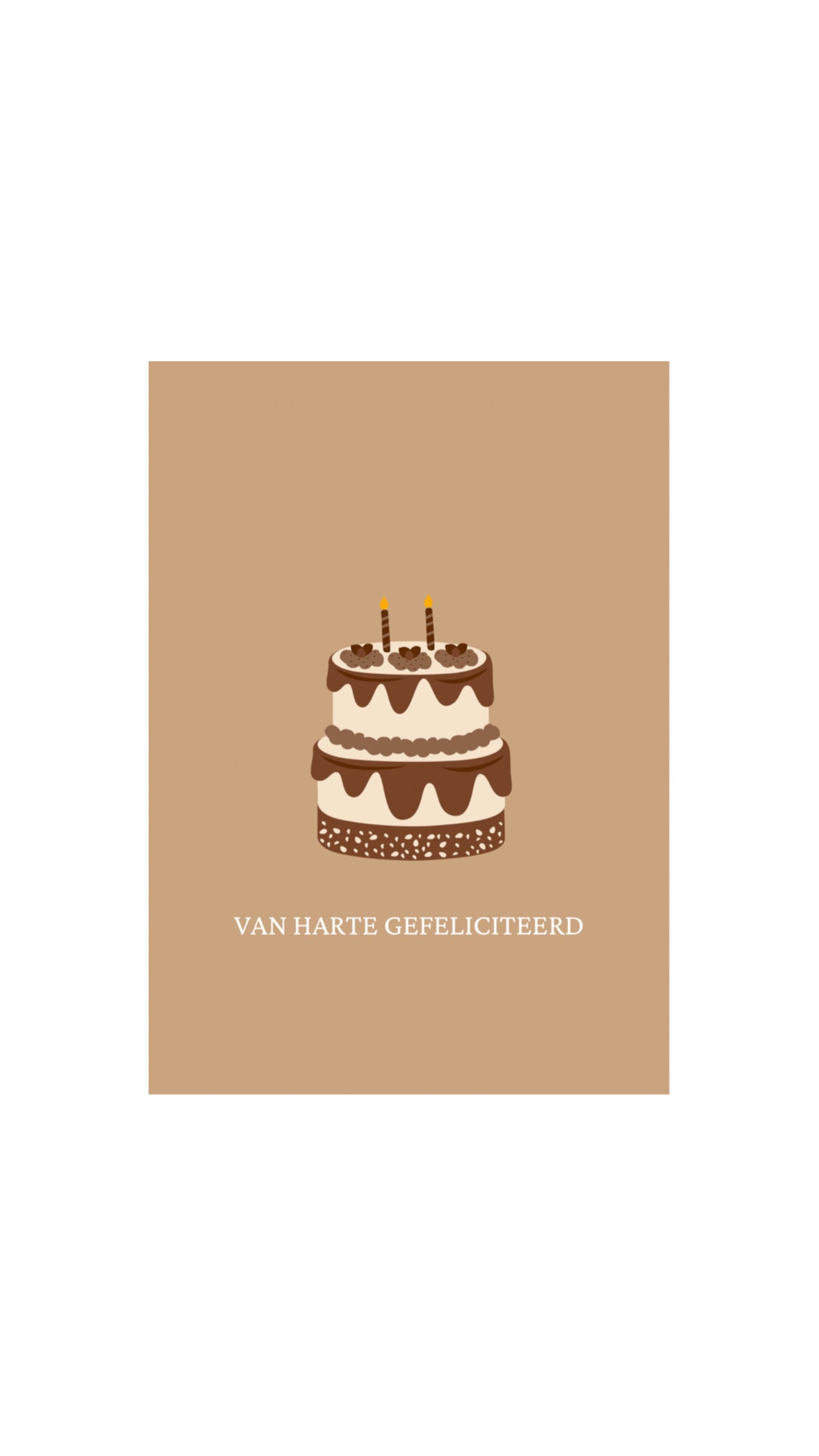 Kaart Van harte gefeliciteerd
