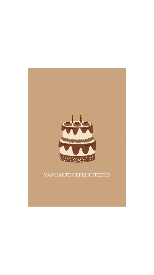 Kaart Van harte gefeliciteerd
