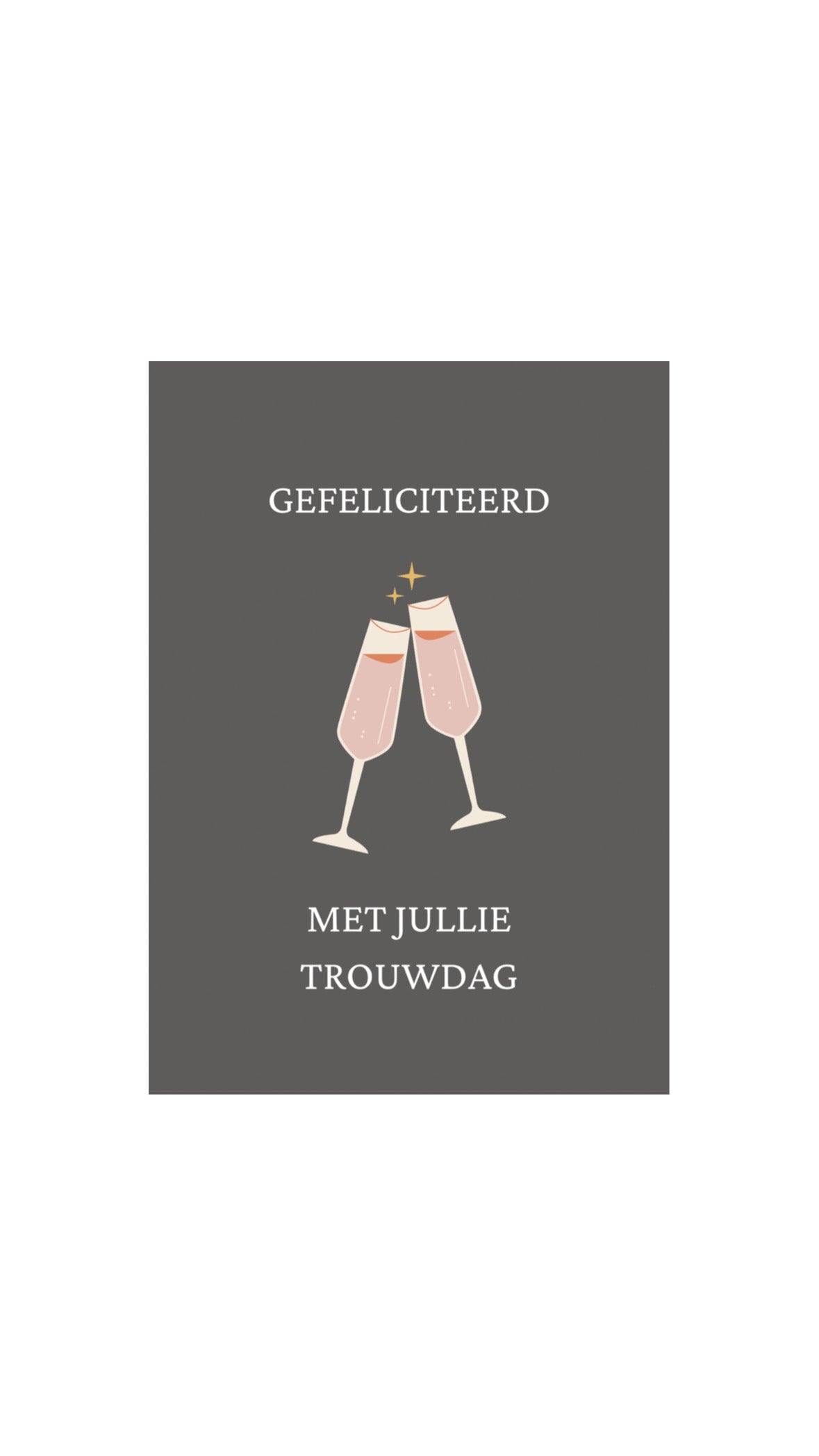 Kaart Gefeliciteerd met jullie trouwdag.