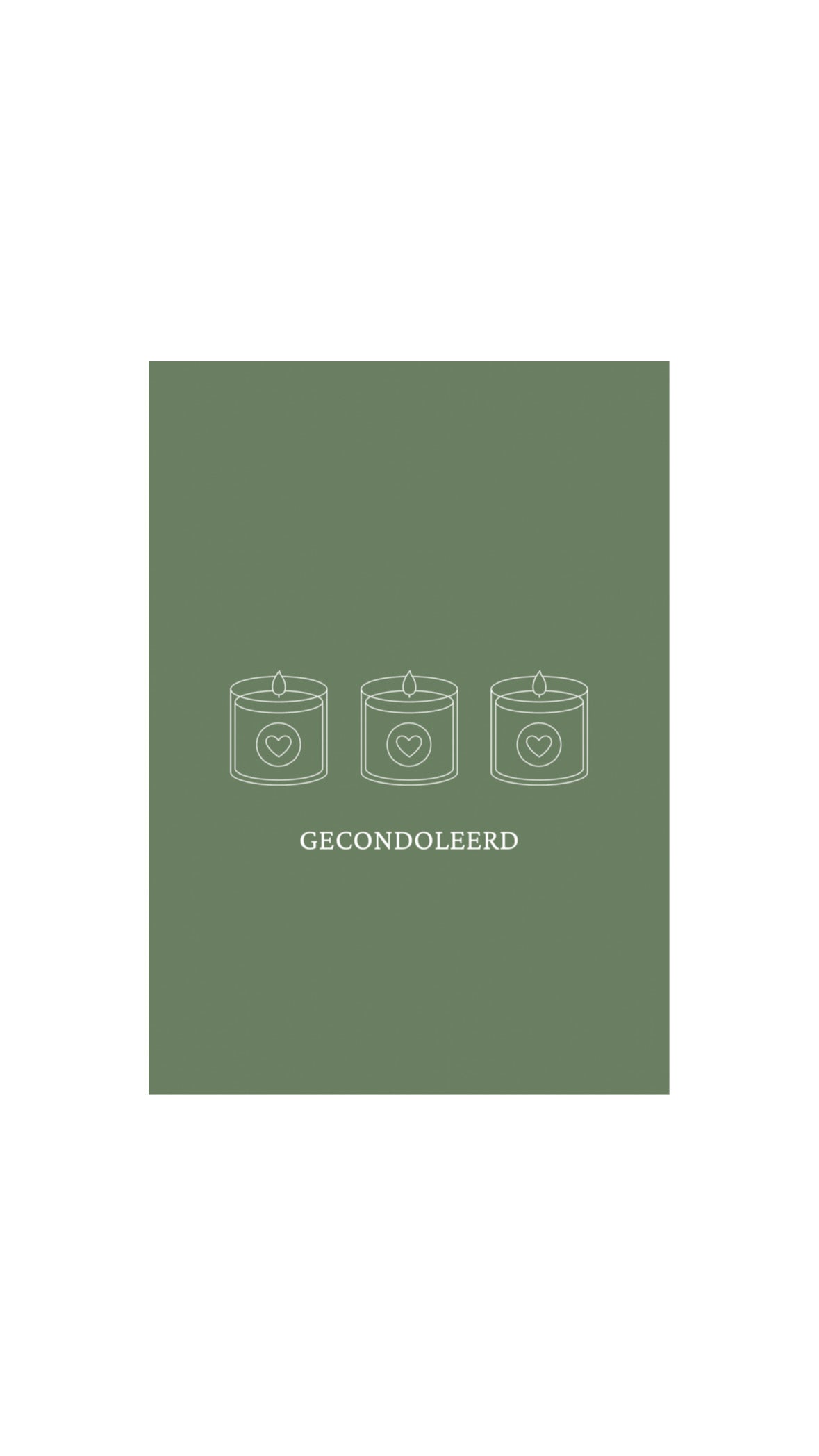 Kaart Gecondoleerd