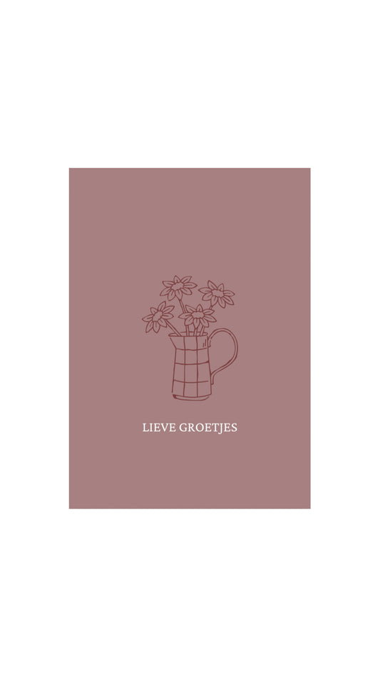 Kaart Lieve Groetjes