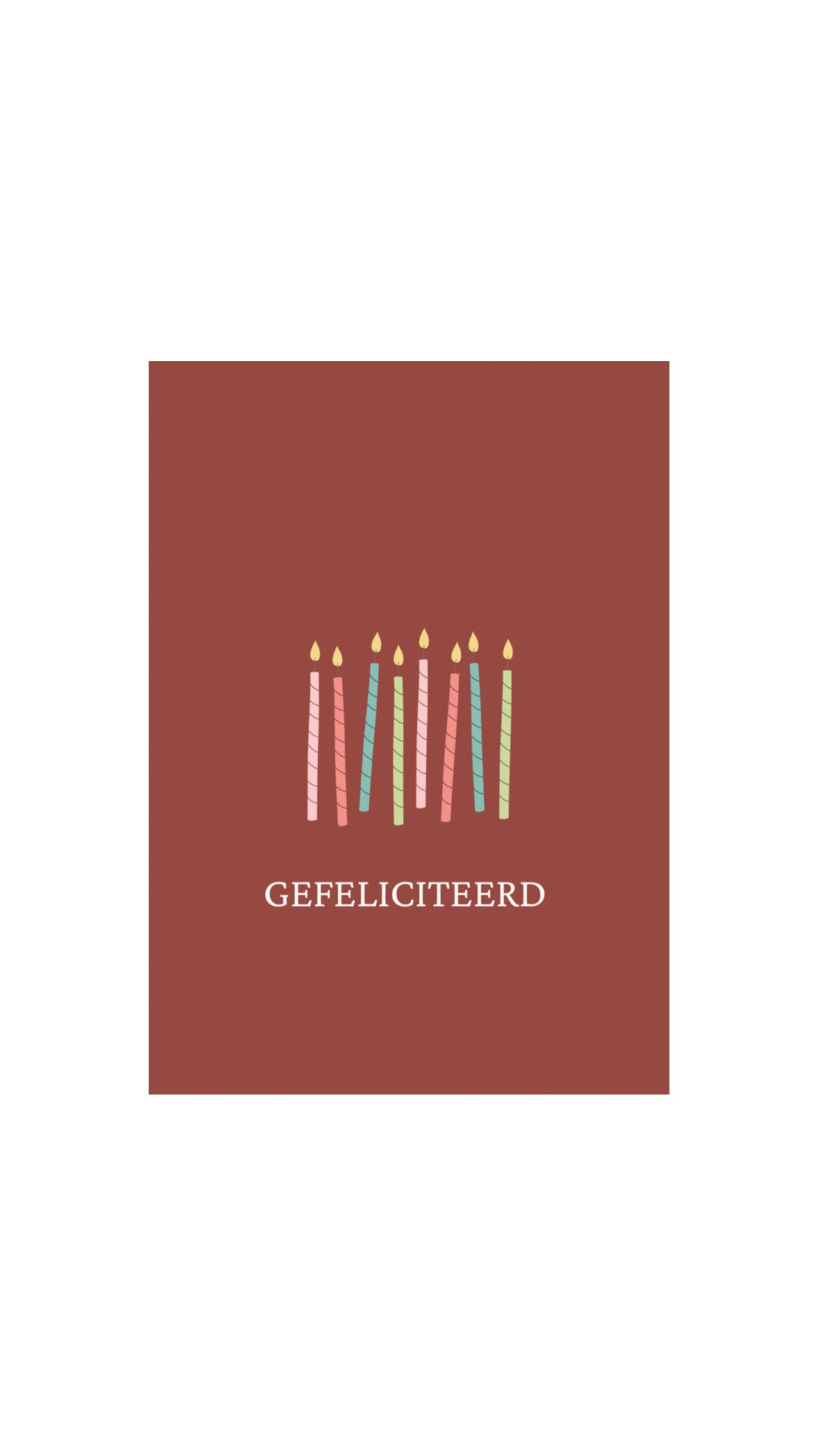 Kaart Gefeliciteerd